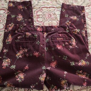 Floral Ankle Slacks